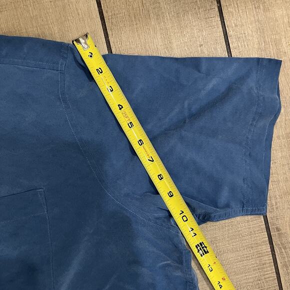 REI Co-op Vintage Blue Button-Up Shirt XXL Modal Rayon Blend Outdoor Casual - Picture 5 of 9